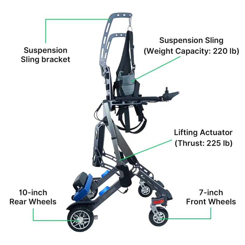 Easwe Standing Electric Wheelchair 17 6