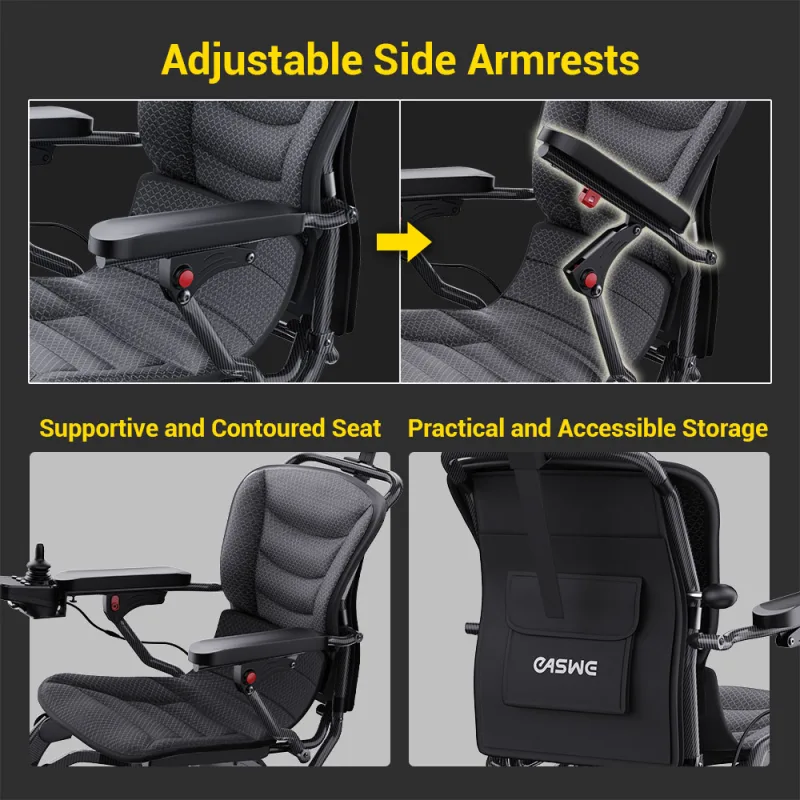 Easwe™ B10 Foldable Electric Wheelchair Webp 15